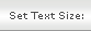 Set Text Size